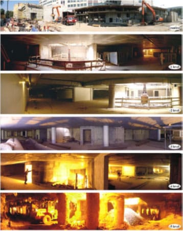 اجرای سازه به روش تاپ-دان